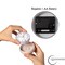 Clockswise 3-Inch Waterproof Wall Mount Bathroom Shower Clock Fog-Free Compact Design with Strong Suction Cup and Clear Easy-to-Read Display Modern Style Accessory for Bathing & Daily Routines, White